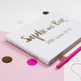 Personalised Contemporary Wedding Guest Book, thumbnail 3 of 5