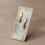 Olive Green Peridot Earrings, thumbnail 4 of 5