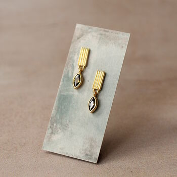 Olive Green Peridot Earrings, 4 of 5