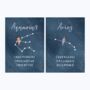 Star Sign Zodiac Astrology A4 Wall Art Print, thumbnail 8 of 8