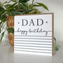 Simply Stripey Dad Birthday Card, thumbnail 2 of 3