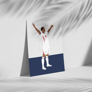 Jude Bellingham World Cup England Football Print, 2 of 4