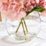 Pink Hydrangeas In Glass Vase, thumbnail 4 of 4