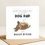 Personalised Dog Dad Father's Day Card, thumbnail 2 of 7