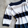 Adelaide Striped Cotton Jumper With Mini Sequins, thumbnail 7 of 8