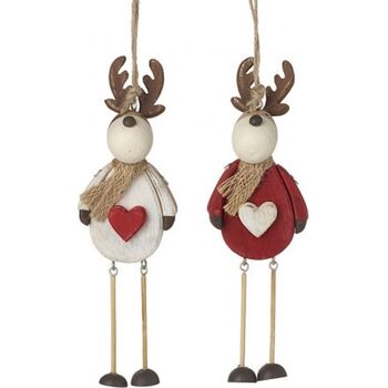 Wooden Personalised Reindeer Decoration, 4 of 4