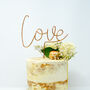 Love Wire Cake Topper, thumbnail 1 of 4