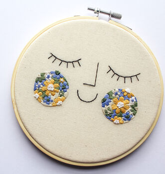 Smiley Face Hand Embroidery Decoration, 2 of 7