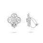 Clover Flower Clip On Earrings, thumbnail 4 of 4