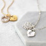 Personalised Diamante Heart Necklace, thumbnail 1 of 4
