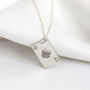 Personalised Sterling Silver Playing Card Necklace, thumbnail 4 of 9