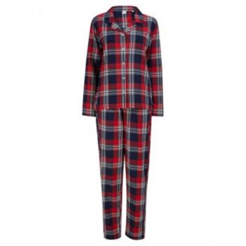 Red Tartan Cotton Flannel Family Christmas Pyjamas, 11 of 12