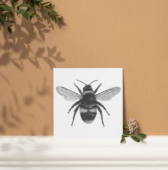 Cephei The Bee Luxury Blank Greeting Card, 3 of 5