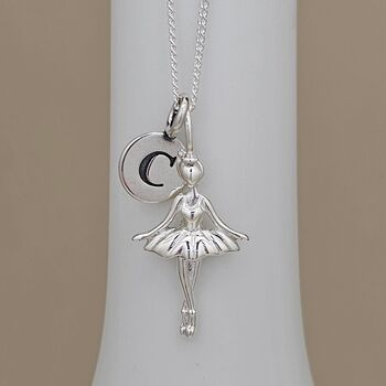 Personalised Child's Sterling Silver Ballerina Necklace, 2 of 5