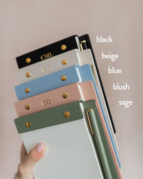 Personalised Refillable Notepad With A Pen, 12 of 12