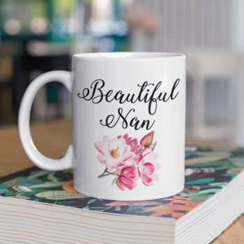 Personalised Nanny Floral Mug By Tea Please Notonthehighstreet Com