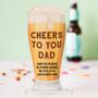 Personalised Beer Card For Dad, Cheers, thumbnail 5 of 8