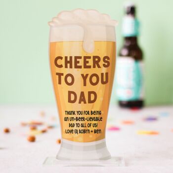 Personalised Beer Card For Dad, Cheers, 5 of 8