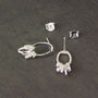 Sterling Silver Or Gold Earrings With Diamante Charms, thumbnail 4 of 9