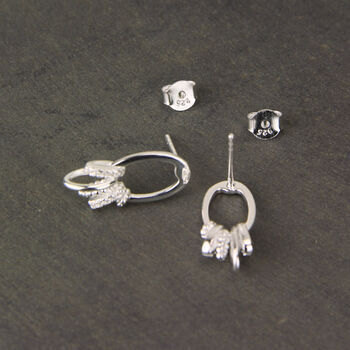 Sterling Silver Or Gold Earrings With Diamante Charms, 4 of 9