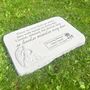 Personalised Large Angel Garden Memorial Stone 38cm X 27cm, thumbnail 6 of 9