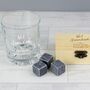 Personalised Number One Whisky Stones And Glass Set, thumbnail 2 of 6