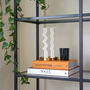 Pair Of Zig Zag And Wave Pillar Candles, thumbnail 2 of 4