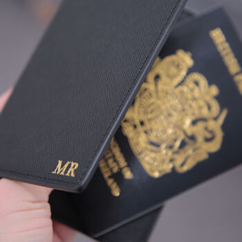 Personalised Leather Passport Cover Set, 10 of 11