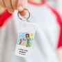 Your Child's Drawing On A Colour Swatch Keyring, thumbnail 4 of 5