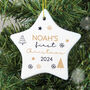 Personalised First Christmas Star Christmas Ornament, thumbnail 1 of 3