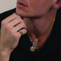 18 K Gold Plated Vermeil Signet Ring With Cz Stones, thumbnail 5 of 7