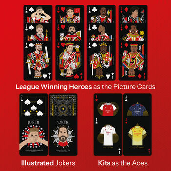 Arsenal Champions Playing Cards | Gift For Football Fans, 6 of 13