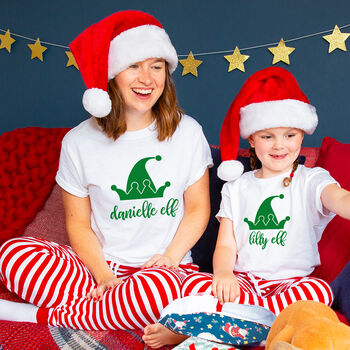 Personalised Elf Christmas Baby Pyjamas, 4 of 12
