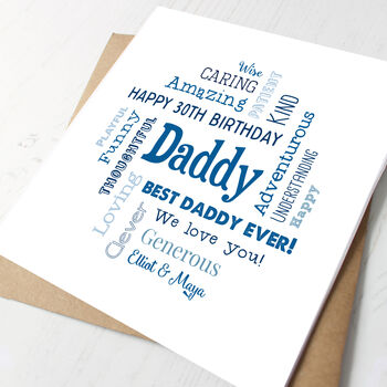 Personalised Birthday Card For Daddy, 2 of 2