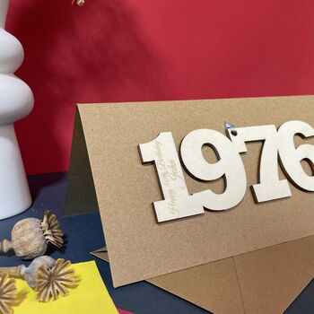 Personalised 50th Birthday 1976 Year Card, 11 of 11
