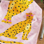 Kitchen Leopards Tea Towel, thumbnail 2 of 7