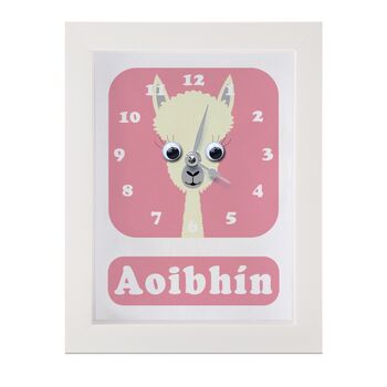 Personalised Children's Llama Clock, 9 of 9