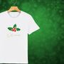 Glittery Holly Personalised Christmas T Shirt For Girls And Boys, thumbnail 7 of 10