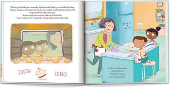 Personalised Children's Book, Baking Cookies Together, 6 of 9