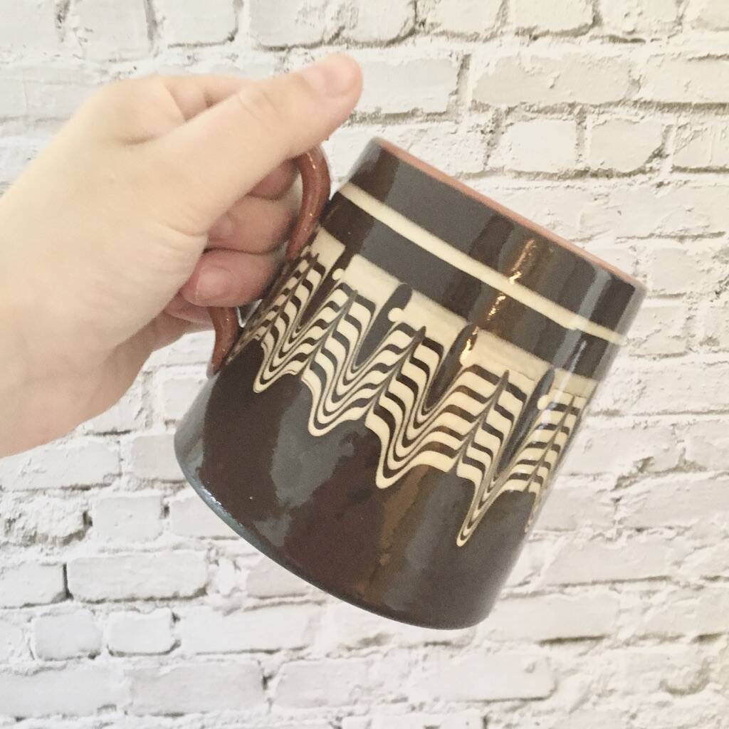 Set Of Colourful Ceramic Beer Tankards. Set Of Mugs By The Tottem