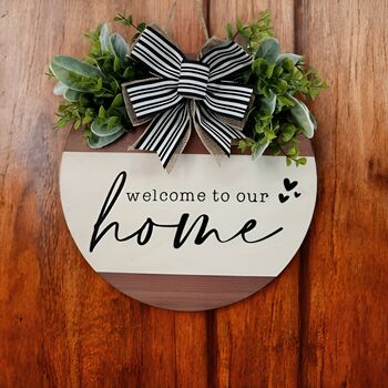 Welcome To Our Home Door Wreath, 2 of 3