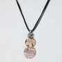Engraved Circle Pendant Necklace, thumbnail 1 of 3