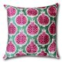 Pink And Green Velvet Cushion Cover, thumbnail 1 of 2