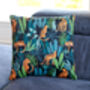 In The Jungle Tiger Print Cushion, thumbnail 4 of 6