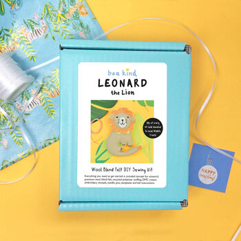 Leonard The Lion Felt Sewing Kit, 6 of 10