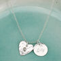 Sterling Silver Name With Birthstones Necklace, thumbnail 4 of 6