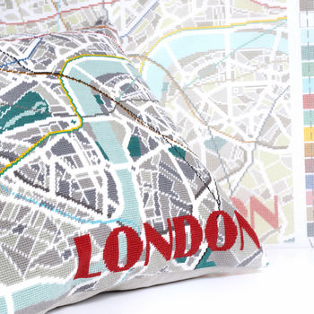 London Metro City Map Tapestry Kit, 2 of 5