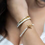 White Pearl Bracelet With T Bar, thumbnail 3 of 5