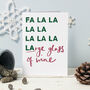 Funny Wine Themed Christmas Card, thumbnail 2 of 3