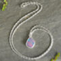 Australian Opal Doublet Necklace In Sterling Silver, thumbnail 3 of 4